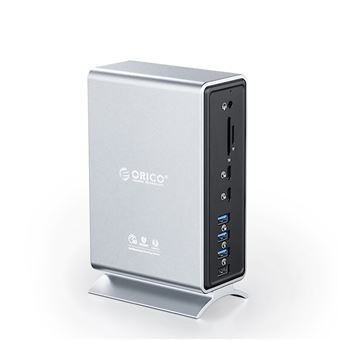 Adaptador ORICO TB3-S4 15 em 1 | Type-C a 2Thunderbolt3 AUX 3.5mm 1000mbps SD/TF S/PDIF 2Type-C USB3.1 2USB3.0 2USB2.0 HDMI para HUAWEI Mate40/P50 Samsung S20 - 1