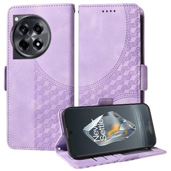 Capa FLOODKING para OnePlus 12R | Design Acolchoado | Couro PU Premium | Roxo - 1
