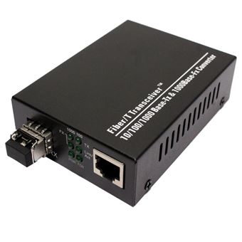 Conversor de Fibra Ótica BeMatik 1000 Mbps Multimodo Lc para RJ45 a 550m - 1