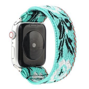 Bracelete de Nylon HSMY Extensível Trançado para Apple Watch Series 6/ SE/ 5/ 4 | 44 mm - Multicolor 2 - 1