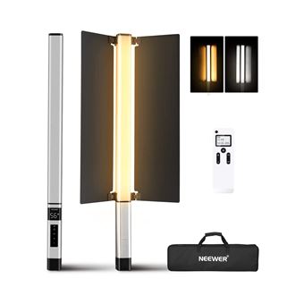 Pala de luz LED portátil Neewer barra com bateria e viseira de cor e luz ajustável - 1