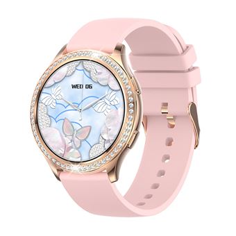 Smartwatch Chronus | Bluetooth | Modos Desportivos | Detalhes em Diamante | Rosa - 1
