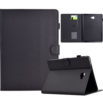 Capa ZURSANA para Samsung Galaxy Tab A 10,1 " 2016, SM T580, T585, T587 | Fina em Pele PU | Suporte Multiangular para Cartões | Preto - 1