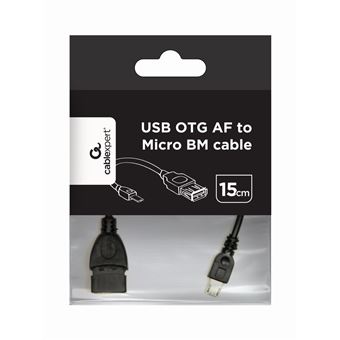 Cabo USB Gembird A-OTG-AFBM-03 Preto