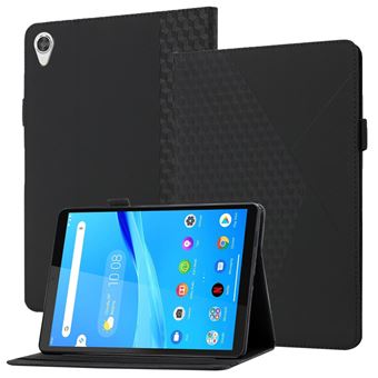 Capa PU Padrão de Diamante de Toque de Pele com titular de Cartão preto Magunivers para Lenovo Tab M10 HD Gen 2 TB-X306F/X306X - 1