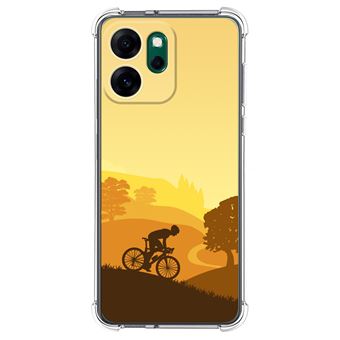 Capa Tumundosmartphone de Silicone à Prova de Choque para Oppo Reno 14 F / 14F 5G | Desenhos de design de ciclista - 1