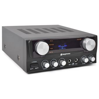 Skytronic 103.202 amplificador de áudio 2.0 canais Casa Preto