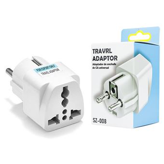 Adaptador/ Conector de Tomada Elétrica Universal Skyhe SZ-008 - Branco - 1
