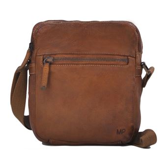 Mala Tiracolo em Pele Genuína MP OSLO C260014 em Conhaque - 1