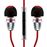 Auriculares Atomic Floyd MiniDarts+Remote Preto, Vermelho, Prateado_0