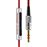 Auriculares Atomic Floyd MiniDarts+Remote Preto, Vermelho, Prateado_1