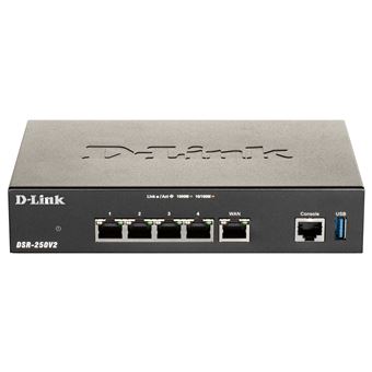 Router de Secretária/pólo D-Link DSR-250V2 | Preto - 1
