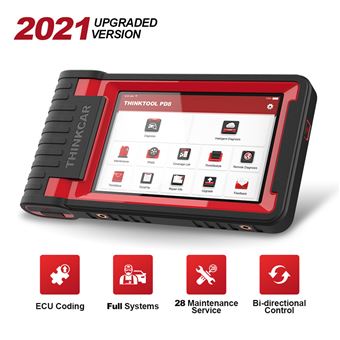 Scanner Diagnostico Auto ThinkCar ThinkScan PD8 OBD2 Code Reader | Teste de atuação | Motor / Sistema de Transmissão ABS SRS BCM TPMS - 1