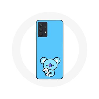 Capa Maniacase para Samsung Galaxy A32 5G BTS BT21: Koya e RM em Fundo azul - 1