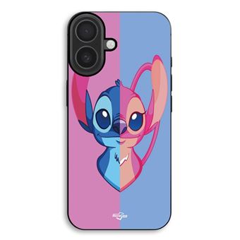 Capa Maniacase para iPhone 17 | STITCH E ANGEL AZUL E ROSA - 1