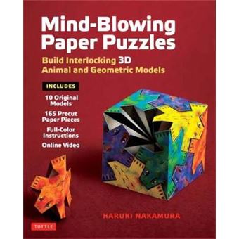 Mindblowing Paper Puzzles Kit Build Interlocking 3D Animal And Geometric Models - 1