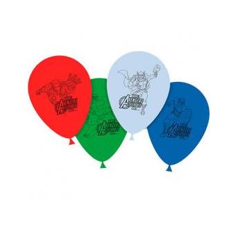 Conjunto 8 Balões Festa Vingadores Marvel Assemble Sortido