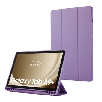 Capa TUMUNDOSMARTPHONE flip inteligente para Samsung Galaxy Tab A9+ Plus | Roxo - 1