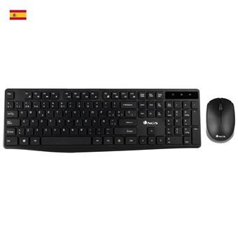 Teclado Wireless + Rato NGS Allure Kit, QWERTY, ES | Idioma: Espanhol | Preto - 1