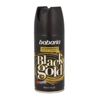 Desodorizante Babaria Black Gold Spray 150ml+50ml Gratis - 1
