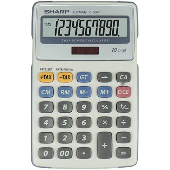 Sharp EL-334F calculadora PC Calculadora financeira Cinzento - 1