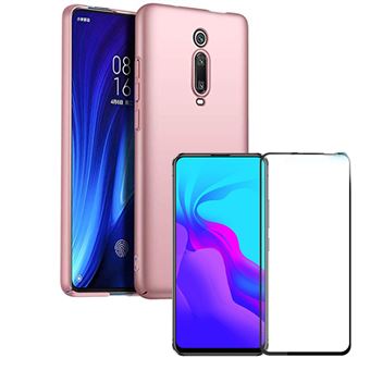 Kit Película de Vidro 5D full Cover e Capa SlimShield para Xiaomi Mi 9T Pro Phonecare - Rosa - 1