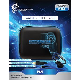 Kit de proteção Dragon War The Gamer Kit PS4 | Azul - 1