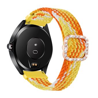 Pulseira de Nylon Strass Ajustável Trançado 22 mm Laranja perfumado Magunivers para Samsung Gear S3 Classic/S3 Frontier/Galaxy Watch 46mm - 1