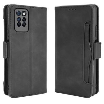 Capa PU + TPU com Suporte, porta-cartões Preto para Infinix Note 10 Pro/Note 10 Pro NFC - 1