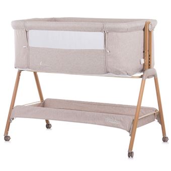 Berço Co-sleeping com Lateral Rebatível Chipolino Sweet Dreams Mocca/Wood - 1