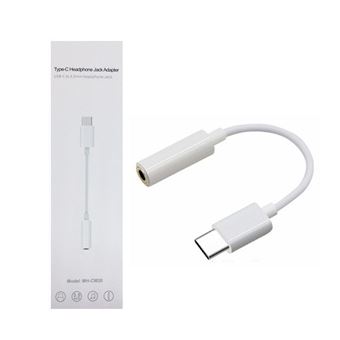Adaptador Skyhe MH-CM20 USB-C para Jack F 3.5 mm Auriculares Branco - 1