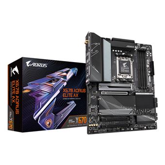 Motherboard GIGABYTE X670 AORUS ELITE AX | Preto - 1