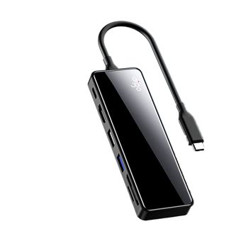Adaptador 6 em 1 aigo H6JD | Type-C a USB3.0 USB2.0 HDMI SD/TF PD para HUAWEI Mate40/P50 Samsung S20 - 1