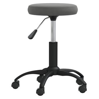 Cadeira de Jantar vidaXL | Veludo cinzento-escuro - 1