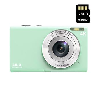 Câmara Compacta Digital LKC DC402AF 48MP | Resolução 4K | Tela de 2, 8'' | 128GB - Verde - 1