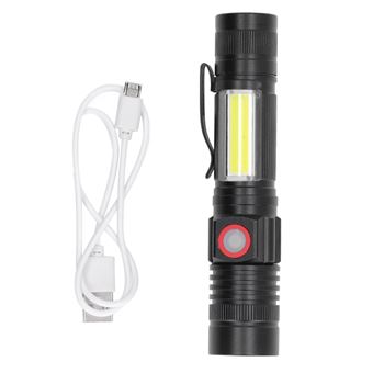 Lanterna CHRONUS | USB | mini | magnética | LED | zoom | Preto - 1