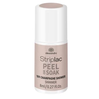 Verniz de gel de unhas alessandro Striplac Peel or Soak Champagne Shower - 1