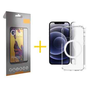 Conjunto Skyhe 1 x Película de Vidro Full + Capa para iPhone 13 Pro Max Compativel com Magsafe Magnetic Transparente Clear - 1