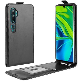 Capa Magunivers | TPU cavalo louco flip vertical Preto para Xiaomi Mi CC9 Pro/Mi Note 10/Mi Note 10 Pro