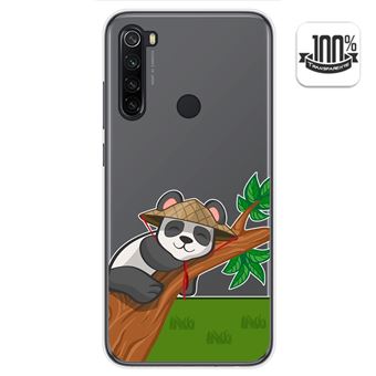 Capa Tumundosmartphone de Gel Transparente para Xiaomi Redmi Note 8 (2019/2021) Design de desenho animado Panda - 1