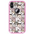 Capa Tpu Hapdey para Iphone X - Xs | Design Padrão com Ursinhos de Pelúcia - Rosa