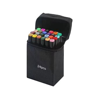 Caneta Hidrográfica de Álcool SZSMART MB0 com Ponta Dupla para Desenho | 24 Cores - 1