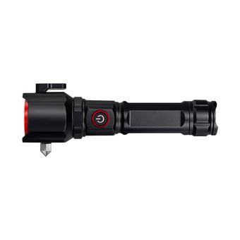 Lanterna LED Recarregável com Quebra Vidros de Emergência SANDA SD-5628 | Preto - 1