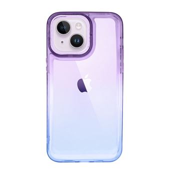 Capa MisterCapas para iPhone 14 Space Degradê | Lilás e Azul - 1