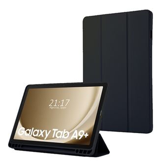 Capa TUMUNDOSMARTPHONE flip inteligente para Samsung Galaxy Tab A9+ Plus | Preto - 1