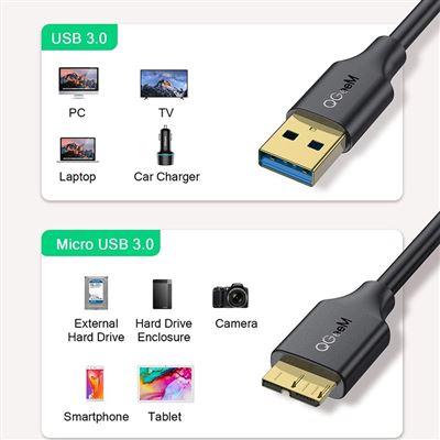 Statik Cabezal de cargador micro USB giratorio de carga rápida