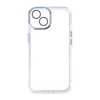 Capa skyhe para Apple iPhone 13 | Clear Chrome Close | Transparente + Azul CLaro - 1