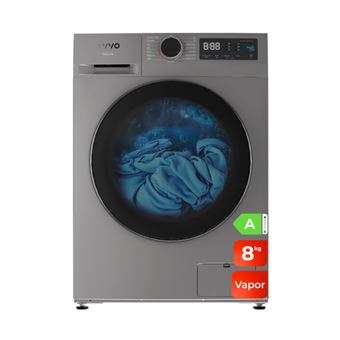 Máquina de Lavar Roupa EVVO Nature | 8 Kg | 1400 RPM | A | Aço inoxidável - 1