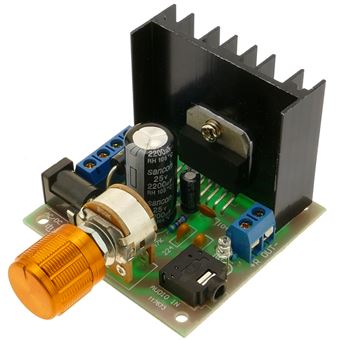 Amplificador de Áudio BeMatik TDA7297, 15W + 15W, 12V, com potenciôMetro. Modelo DW-0427