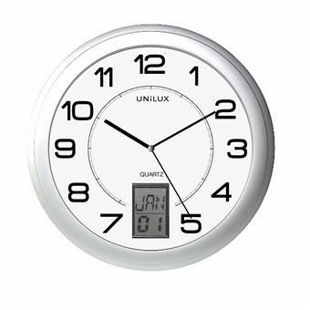 Relógio de Parede Unilux 100340853 | Metálico, Prateado - 1